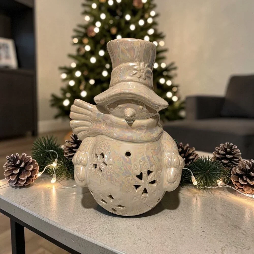 Scented Sachet Diffuser Ceramic Snowman by BellaLux
